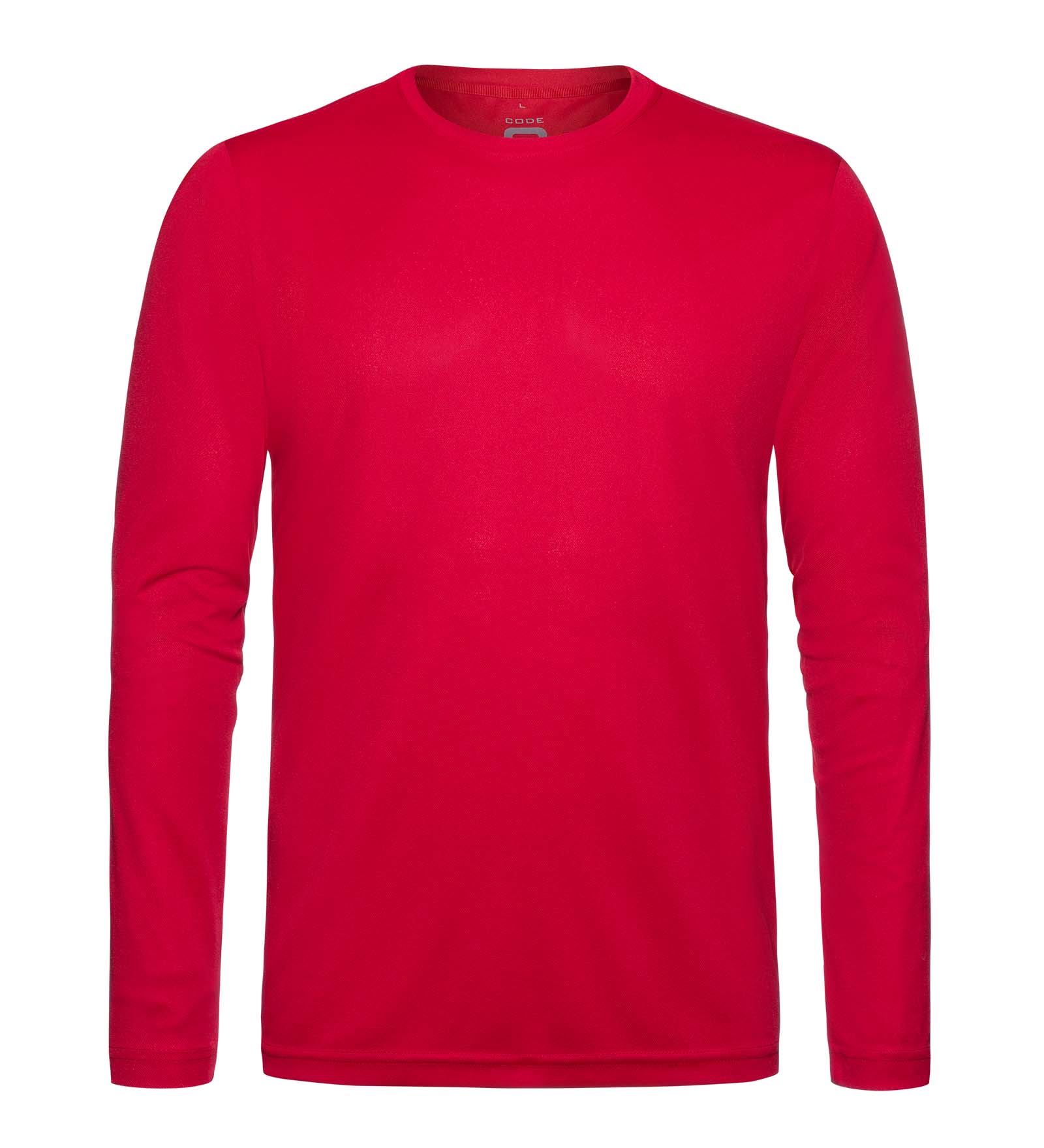 Plain red long sleeve shirt hotsell